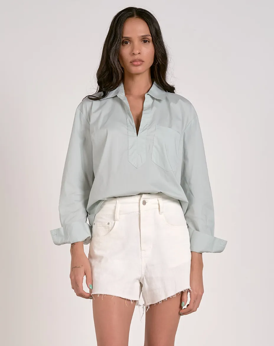 Abby Long sleeve Collared Top
