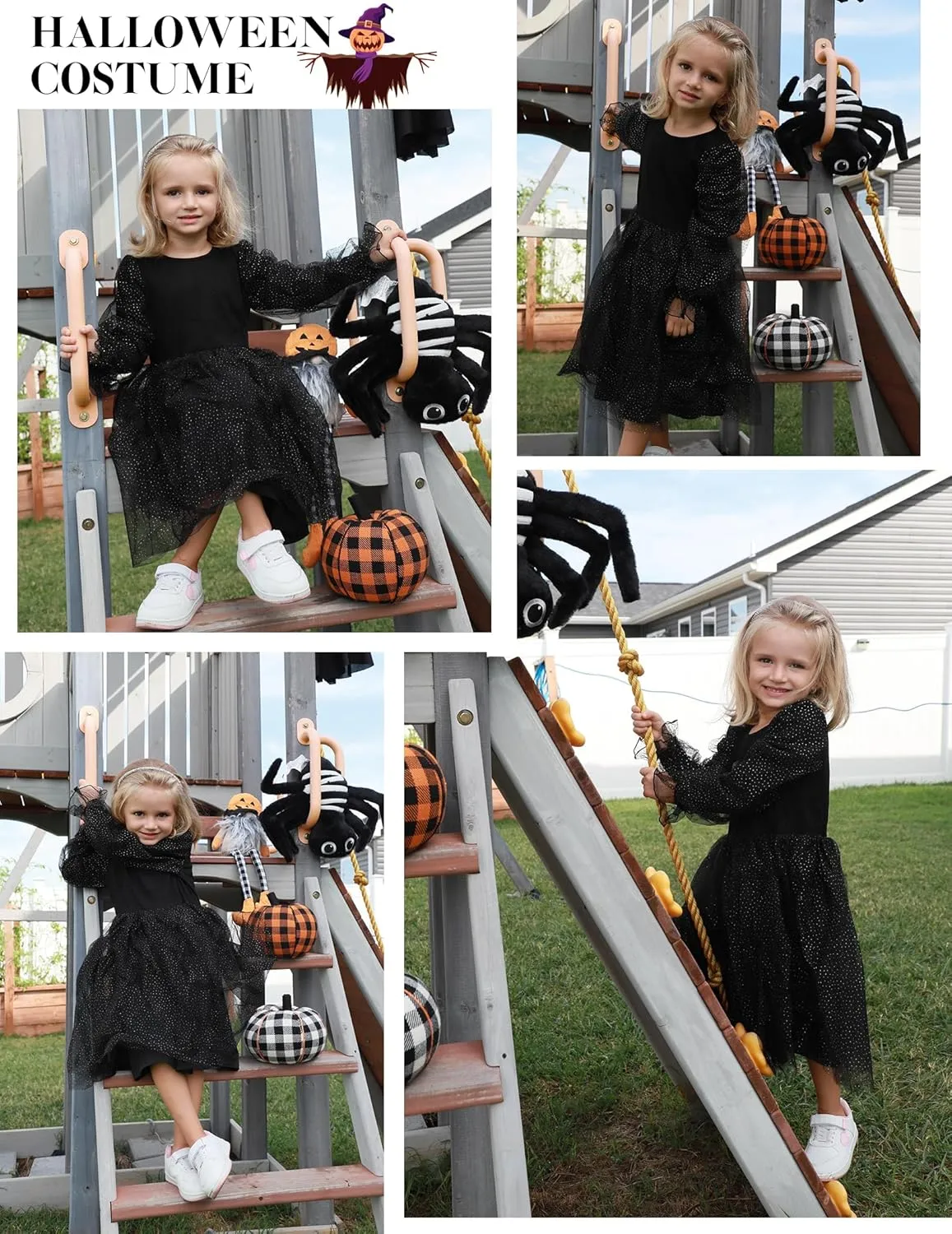 Arshiner Toddler Girls Dresses Long Sleeve Sequin Tulle Dress Party Tutu Dress