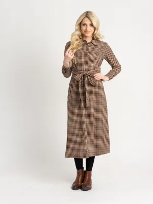 Belted Plaid Dress