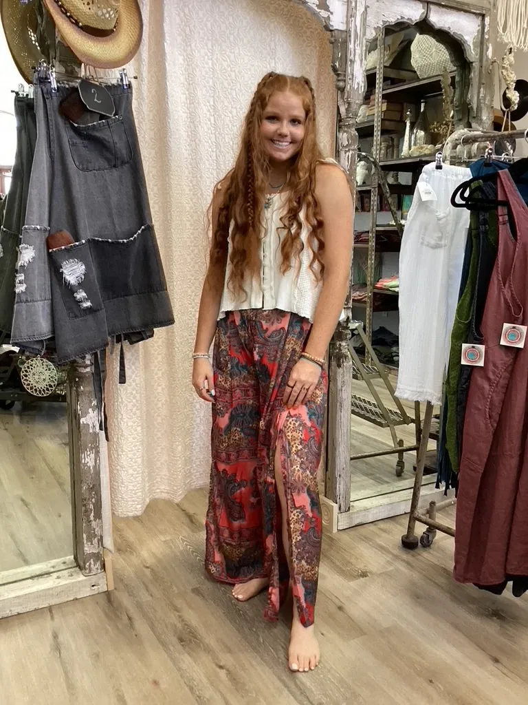 Boho Hidden Slit