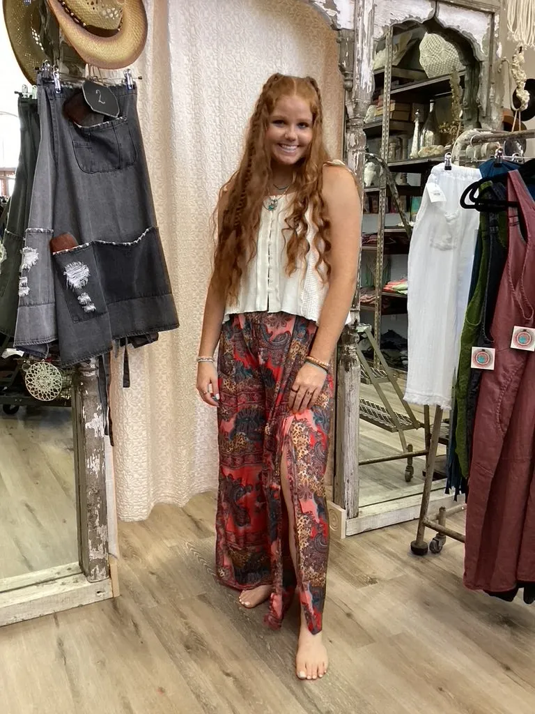 Boho Hidden Slit