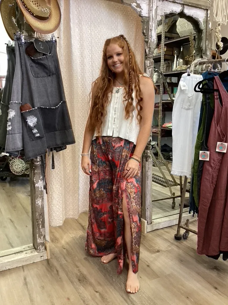 Boho Hidden Slit