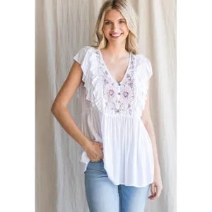 Bouncing In A Bandana Top in White