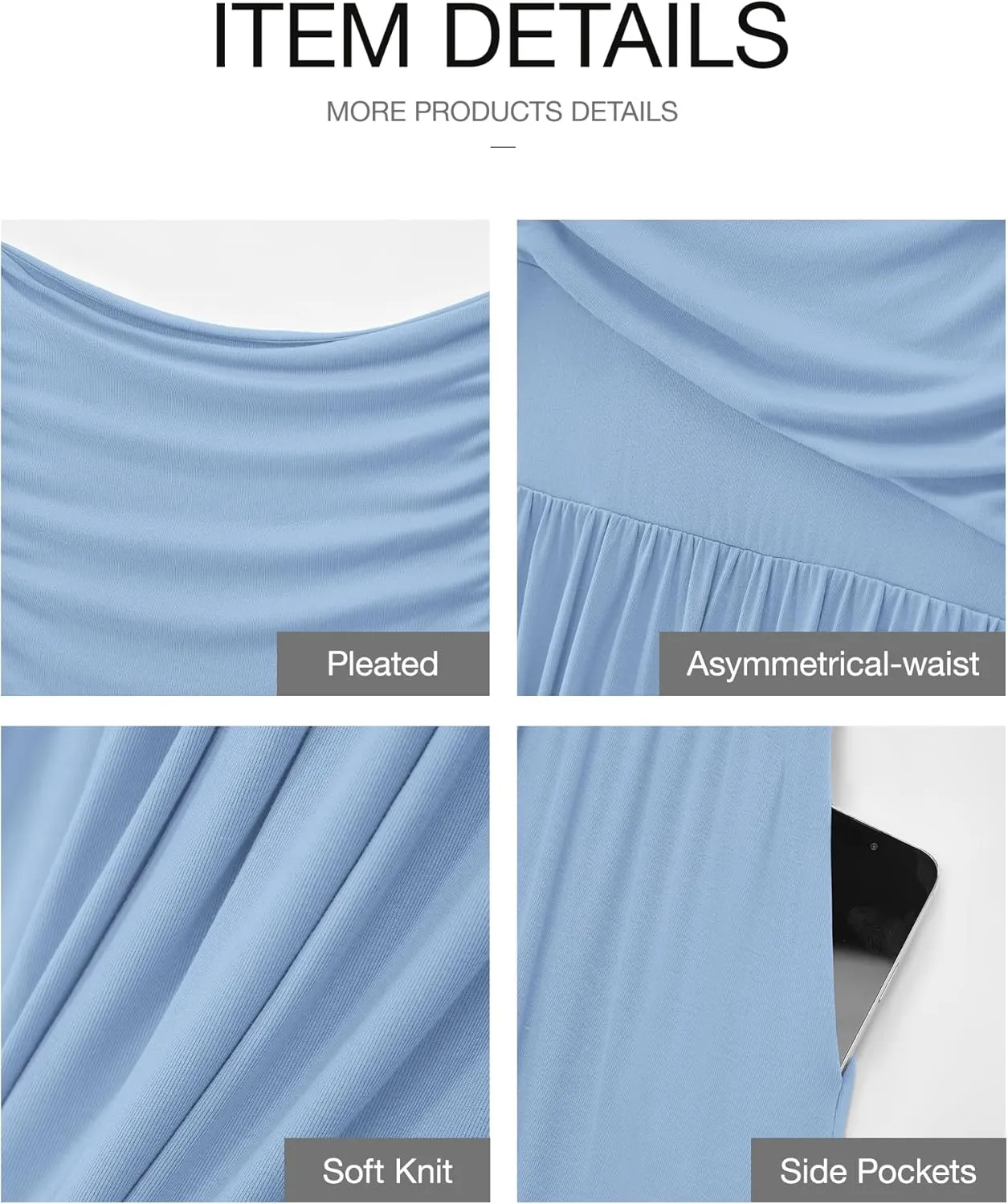 BTFBM Women Casual Dress 2025 Summer Sleeveless Ruched Maxi Dresses Boat Neck High Waist Lightweight Tank Dress Pockets