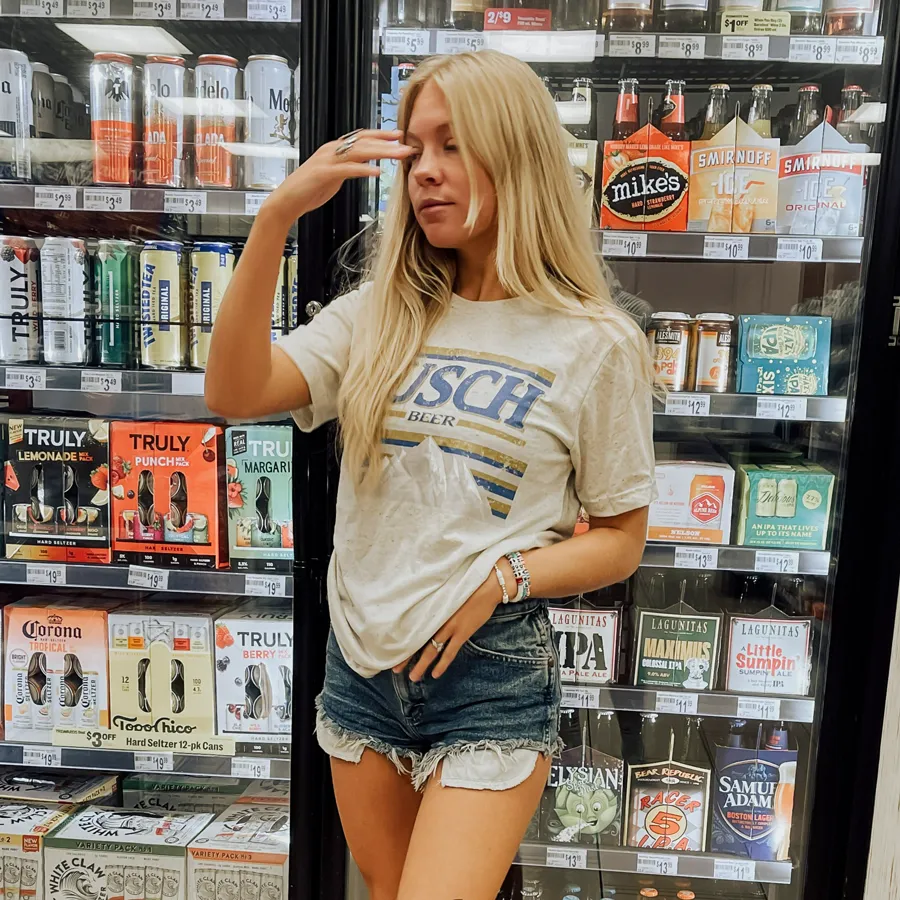 Busch Beer Retro Mountains T-Shirt