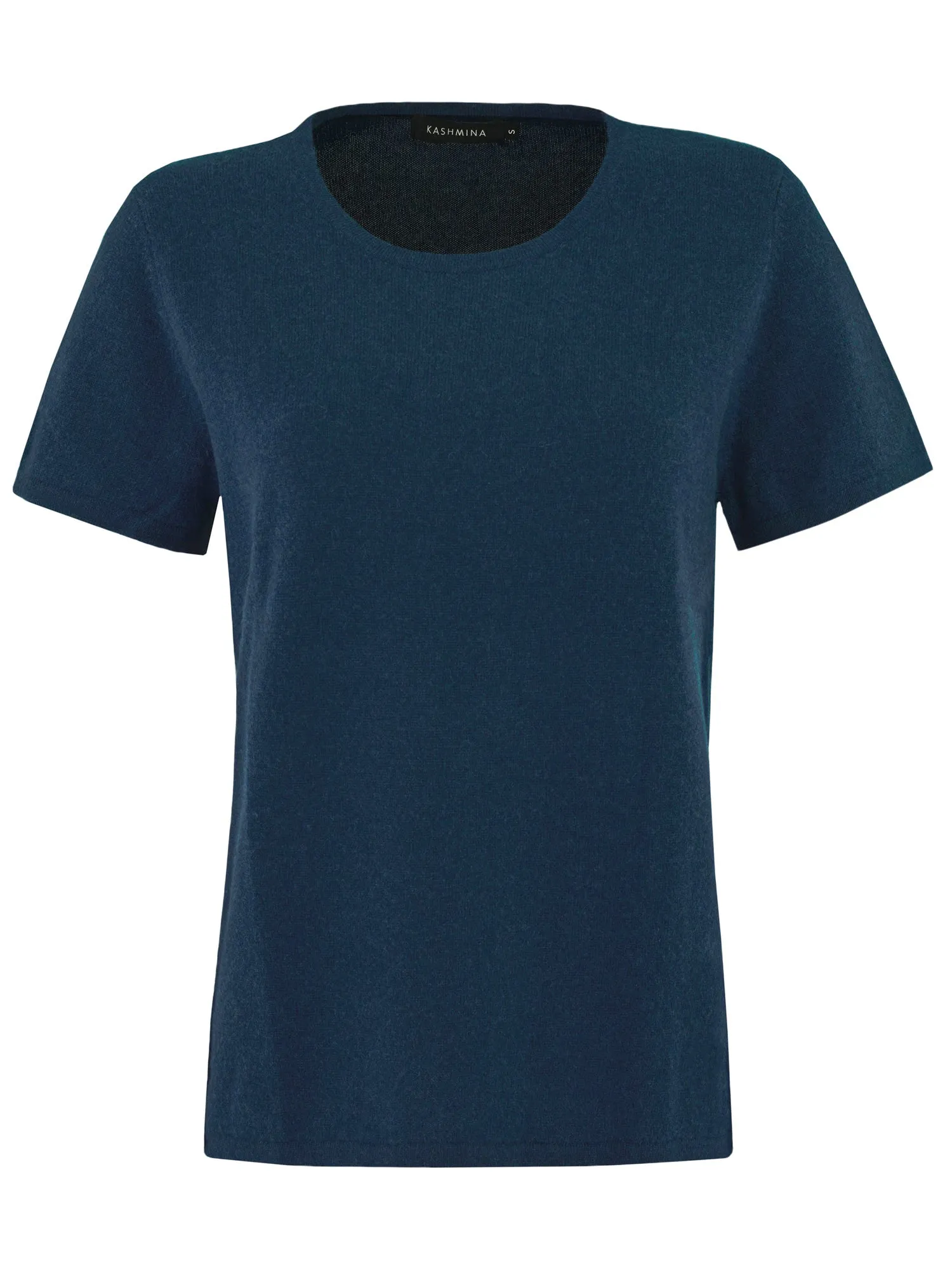 Cashmere T-shirt "Fresh" - mountain blue