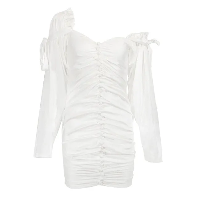 Chic Silk Feather Dress