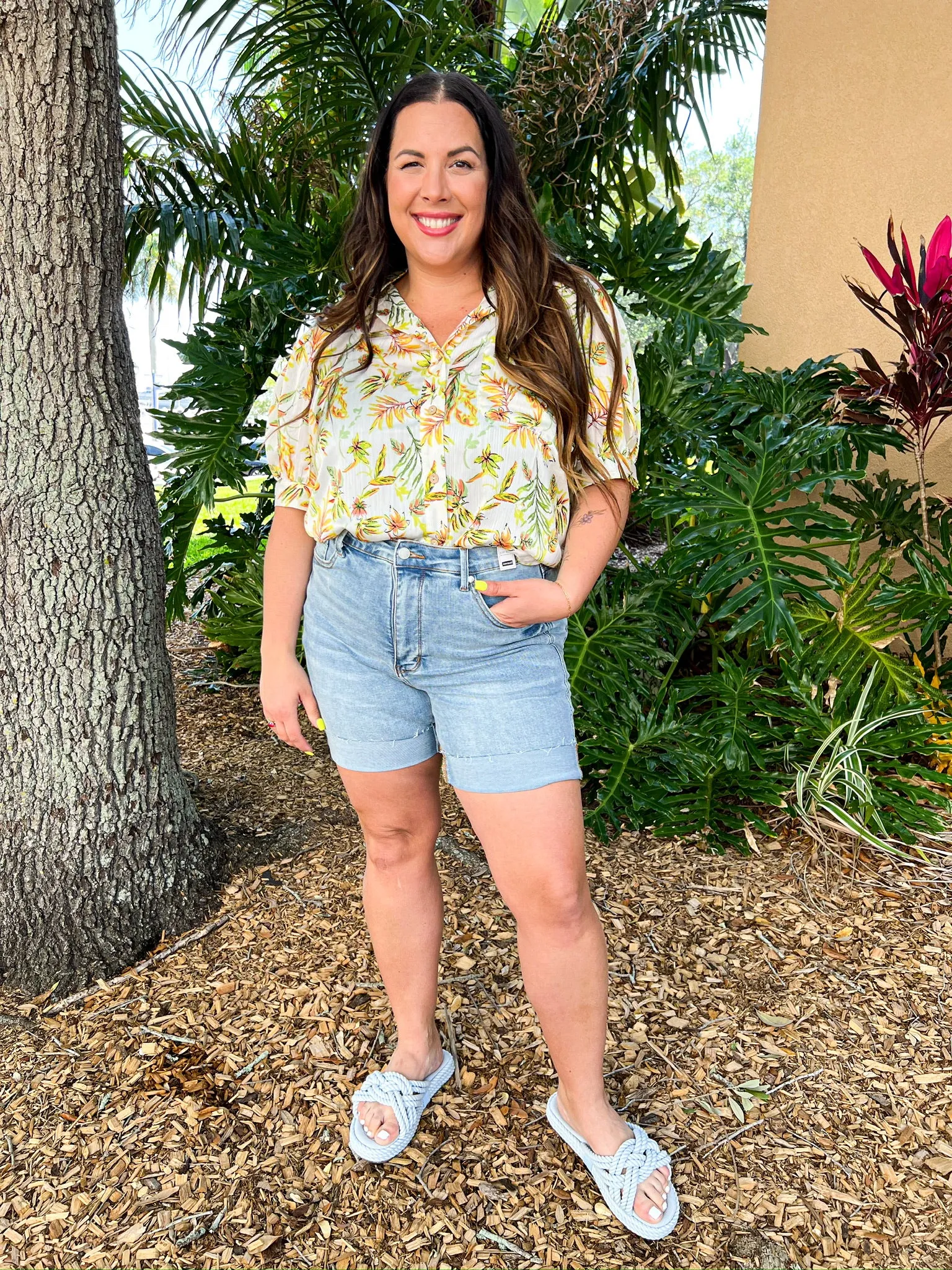 Cool Down TUMMY CONTROL Shorts by Judy Blue