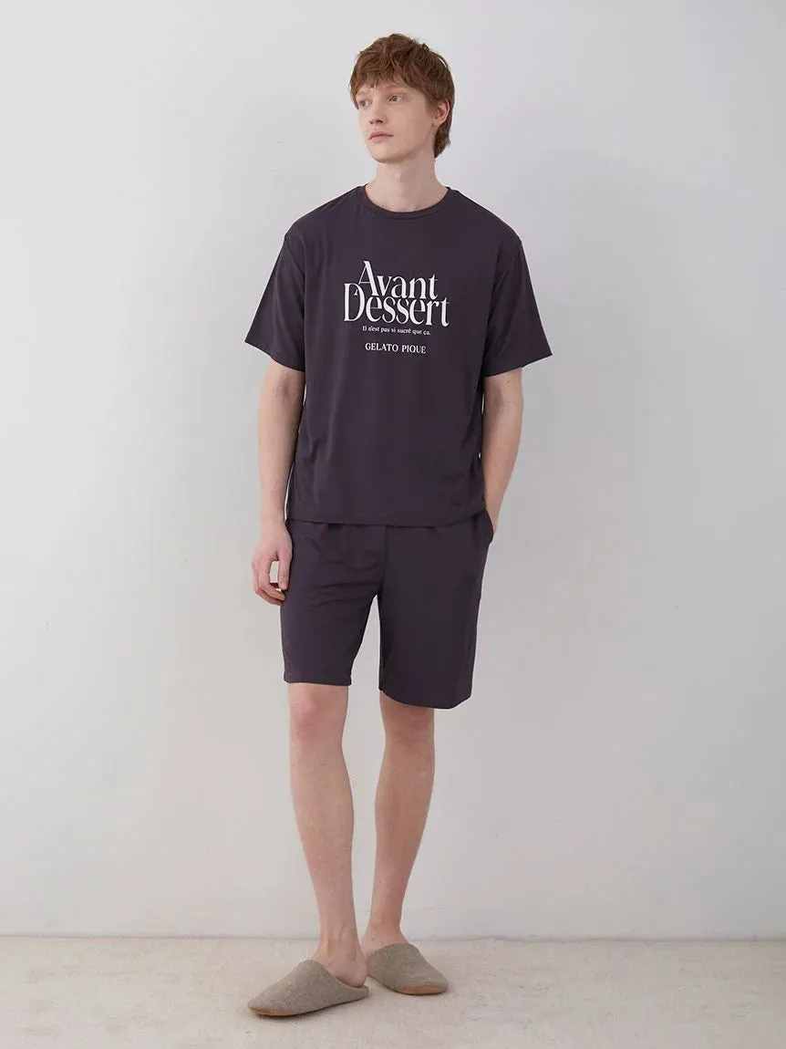 COOL MEN'S Rayon Logo Pajama Shorts