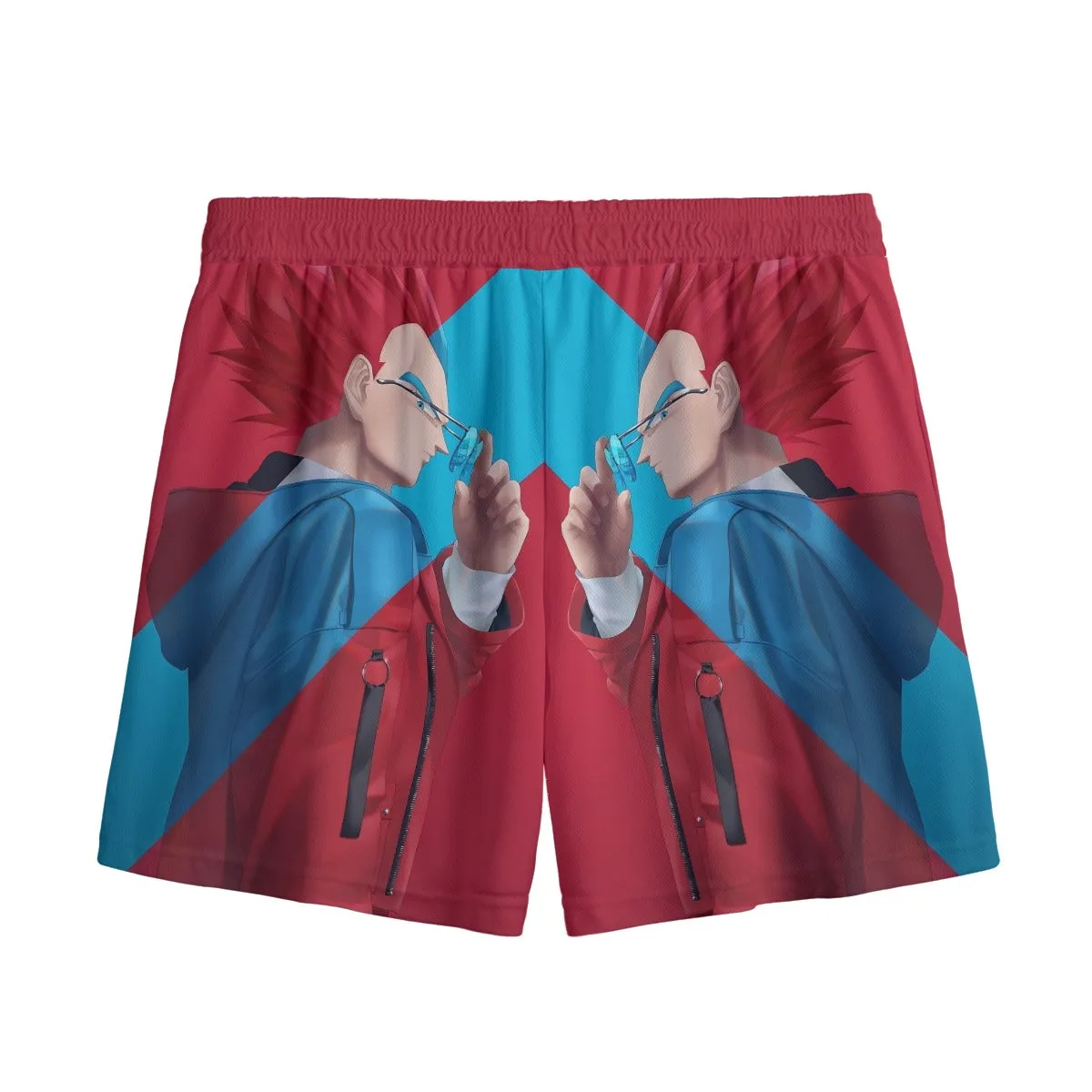 Cool Vegeta Businessman Design Dragon Ball Z Mesh Shorts