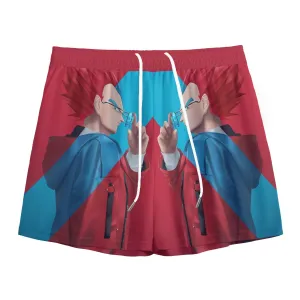 Cool Vegeta Businessman Design Dragon Ball Z Mesh Shorts