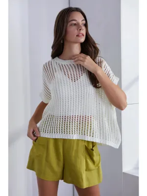 Crochet Hollow Knit Top