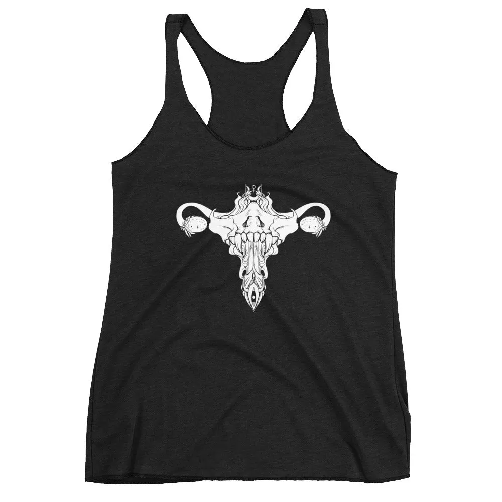 Death Metal Uterus, Racerback Tank Top