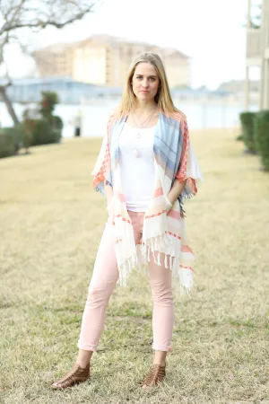 Echo Design Blanket Stripe Kimono