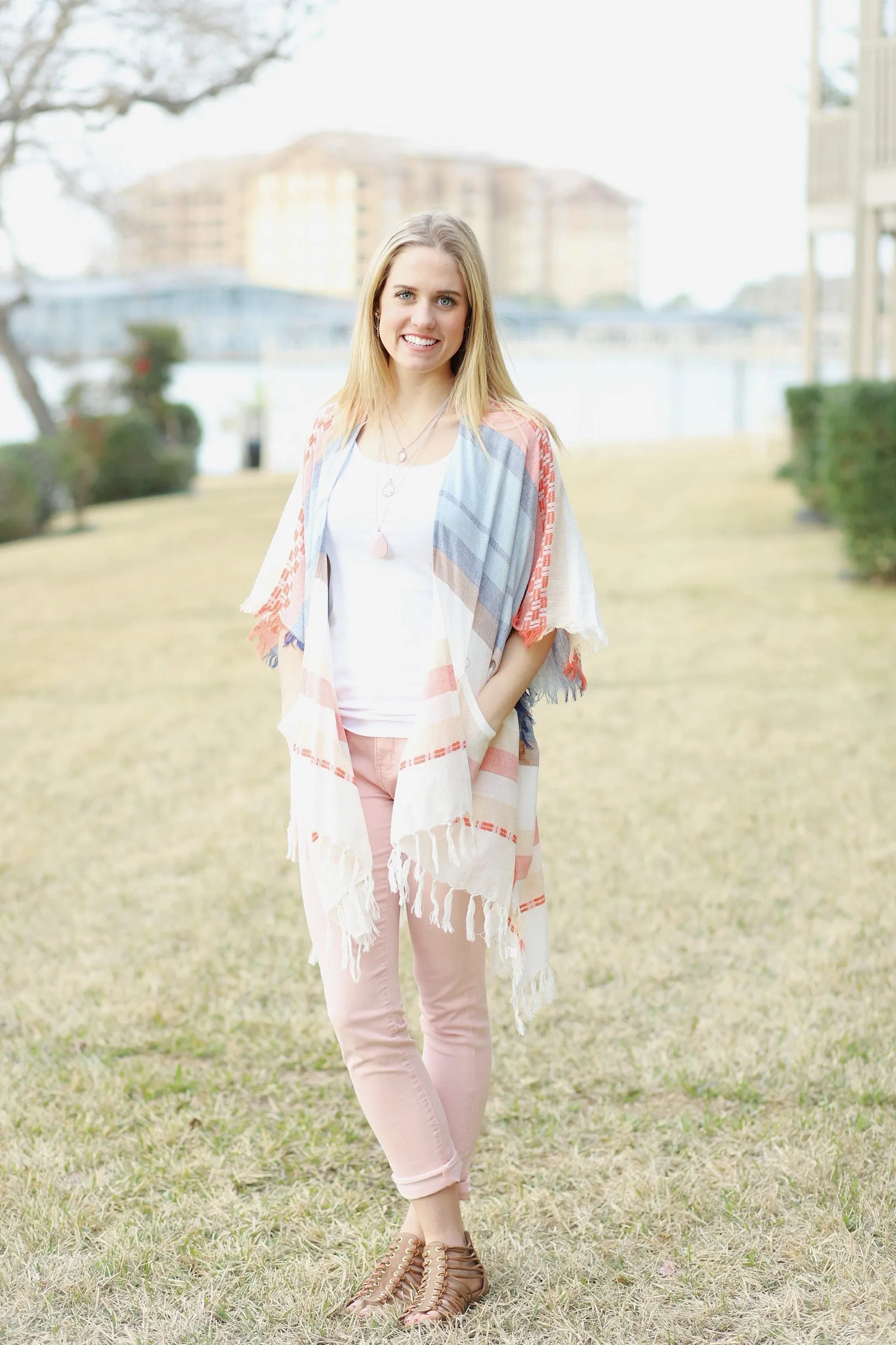Echo Design Blanket Stripe Kimono