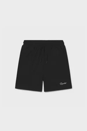 EQUALITÉ RIBBED SHORTS  BLACK