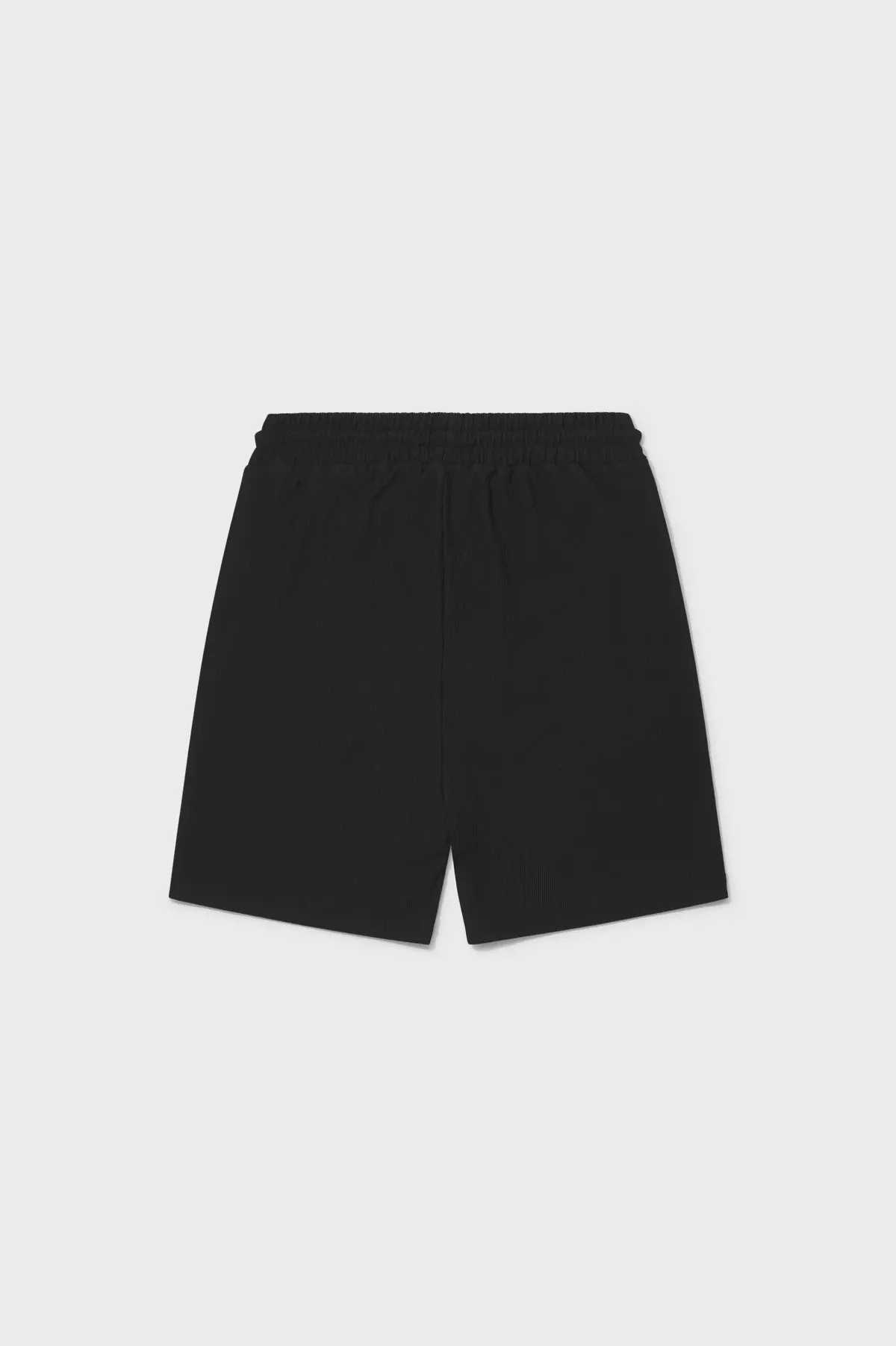 EQUALITÉ RIBBED SHORTS  BLACK