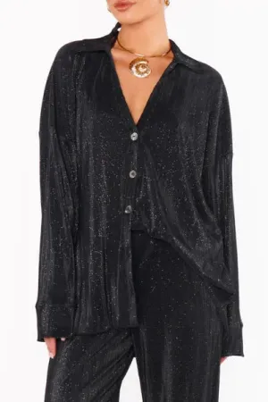 Everywhere Top - Black Pleat