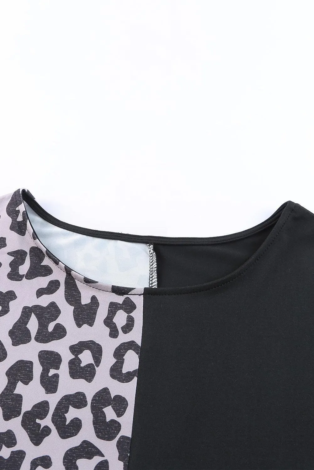 Fiercely Chic Leopard Midi Curve Hem Dress