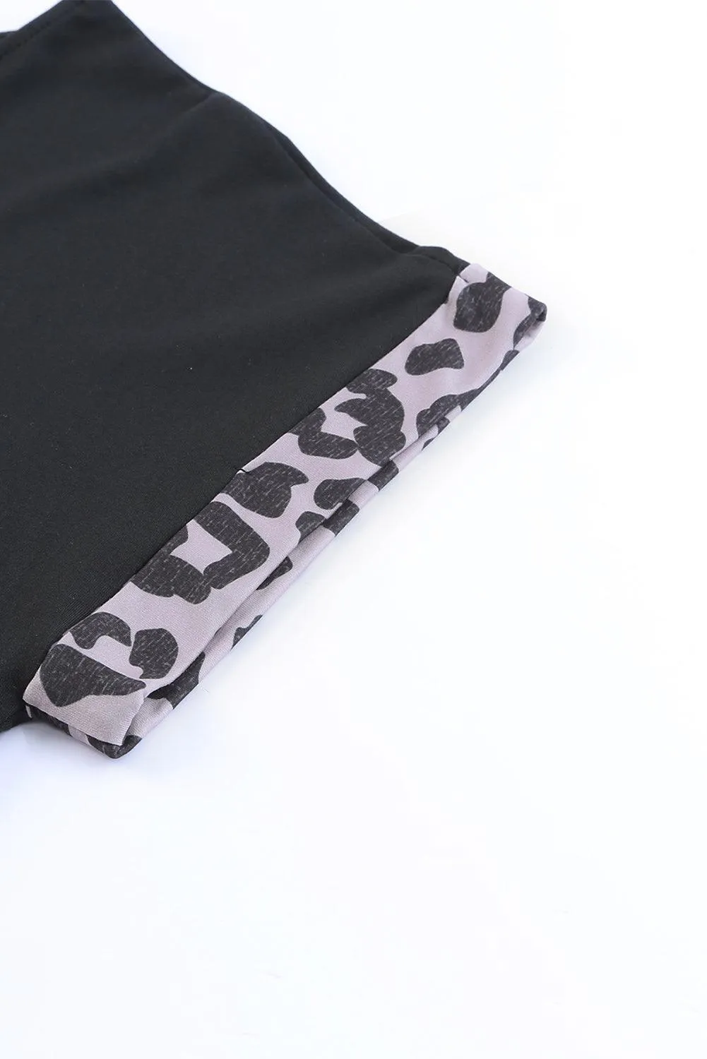 Fiercely Chic Leopard Midi Curve Hem Dress