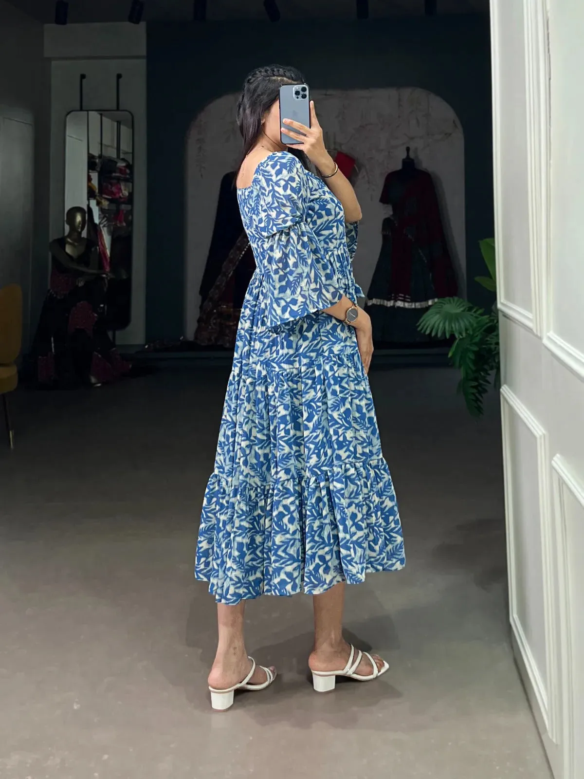 Flawless and Peerless Georgette Printed Party Wear Drees