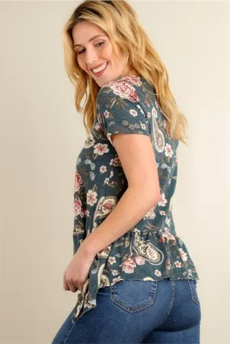 Floral Paisley Blouse