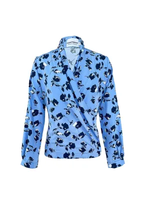 FLORENCE BLOUSE in Blue Dahlia