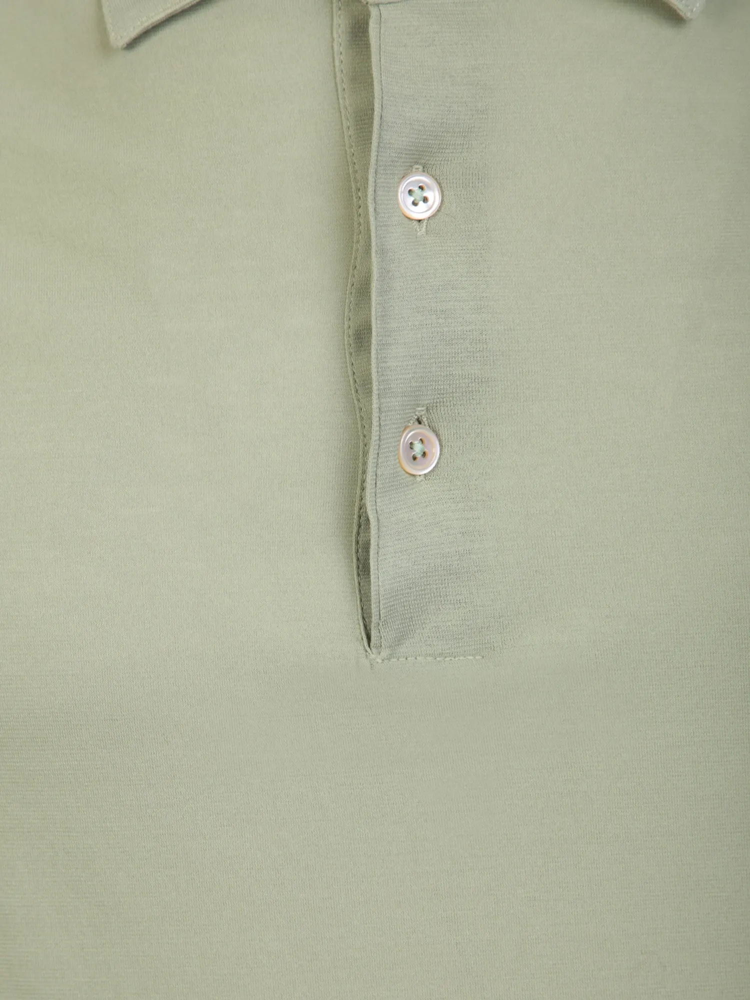 Fresh crepe sage polo shirt