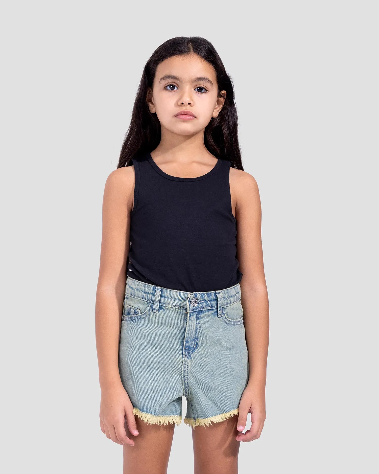 Girls Denim Hot Short  (9090) - Kava