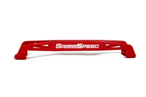 Grimmspeed Lightweight Battery Tie Down (Red) - Subaru