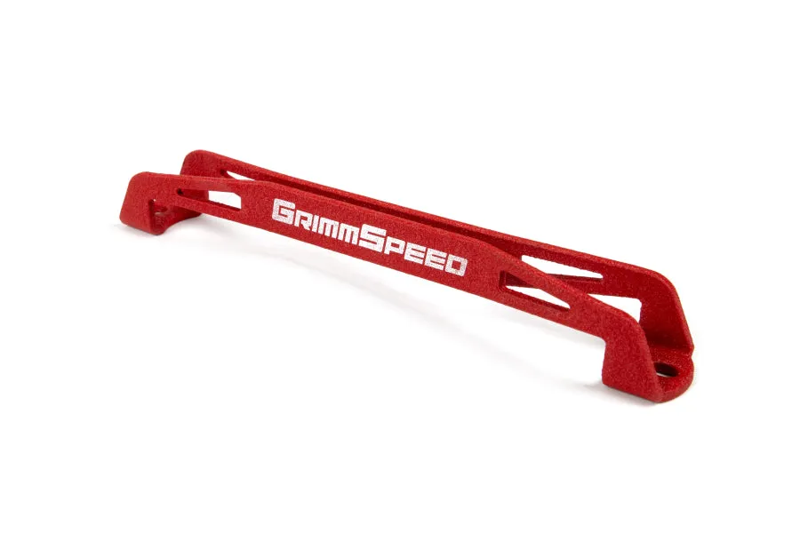 Grimmspeed Lightweight Battery Tie Down (Red) - Subaru