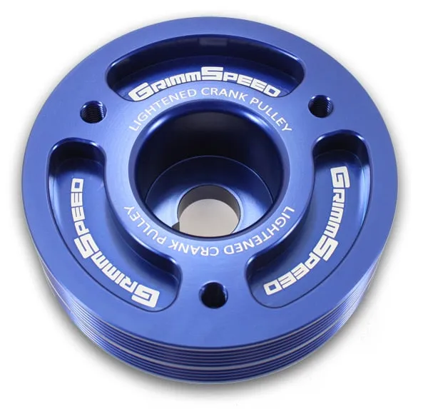 Grimmspeed Lightweight Crank Pulley (Blue) - Subaru STI VA
