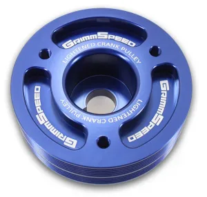 Grimmspeed Lightweight Crank Pulley (Blue) - Subaru STI VA