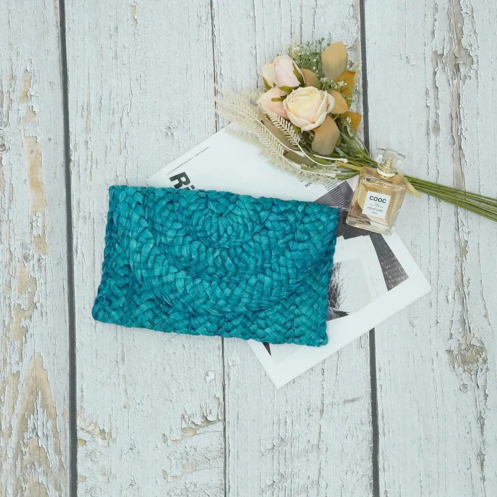Handmade Straw Woven Clutch
