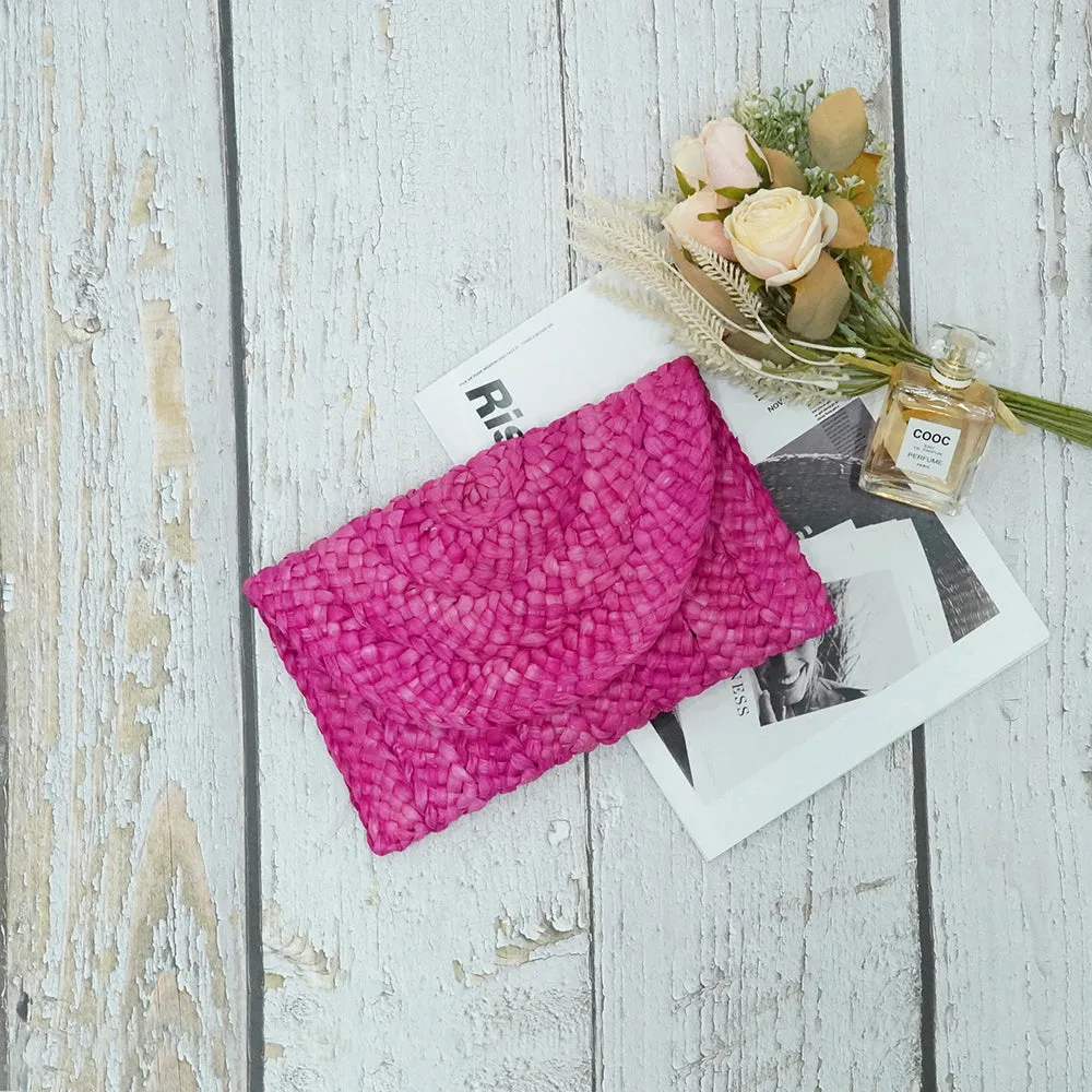 Handmade Straw Woven Clutch