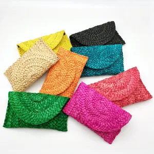 Handmade Straw Woven Clutch
