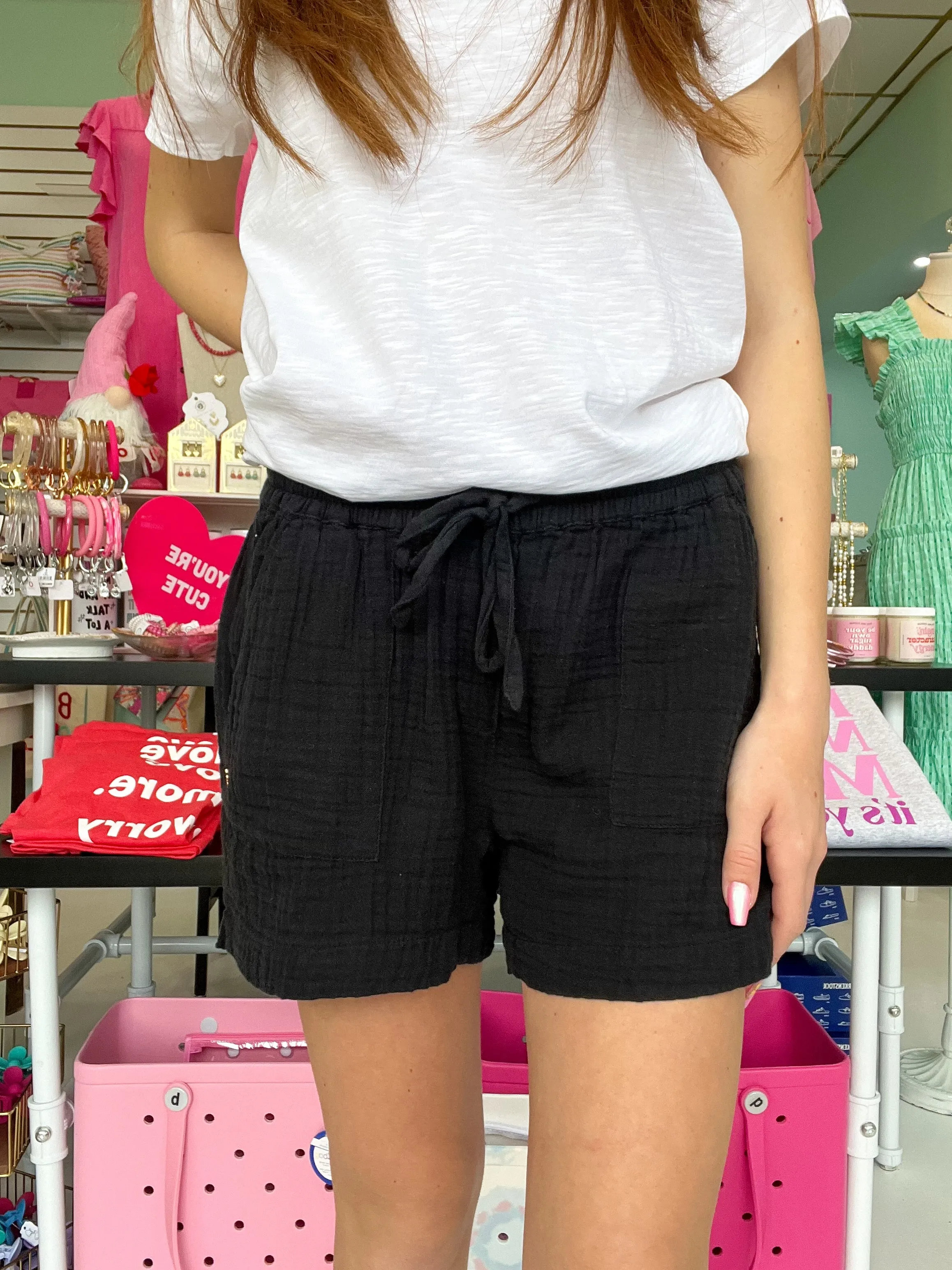 Hatley Santorini Shorts - Caviar Gauze