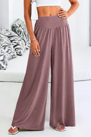 High-Waisted Flowy Palazzo Pant With Pockets