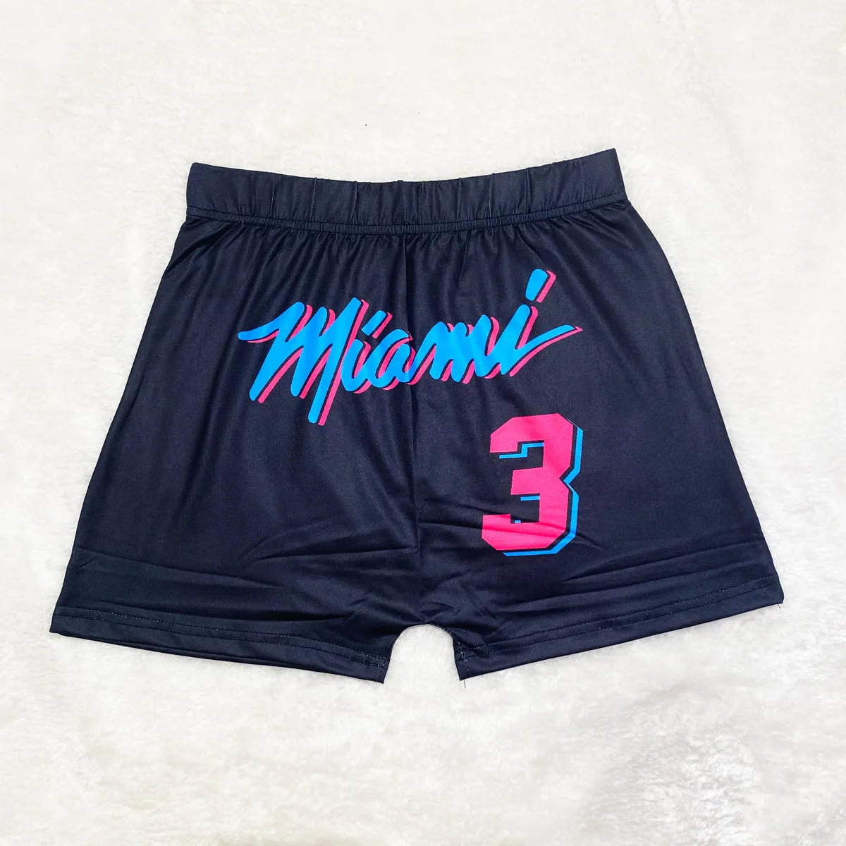 Hot trendy printed tight shorts AY1125