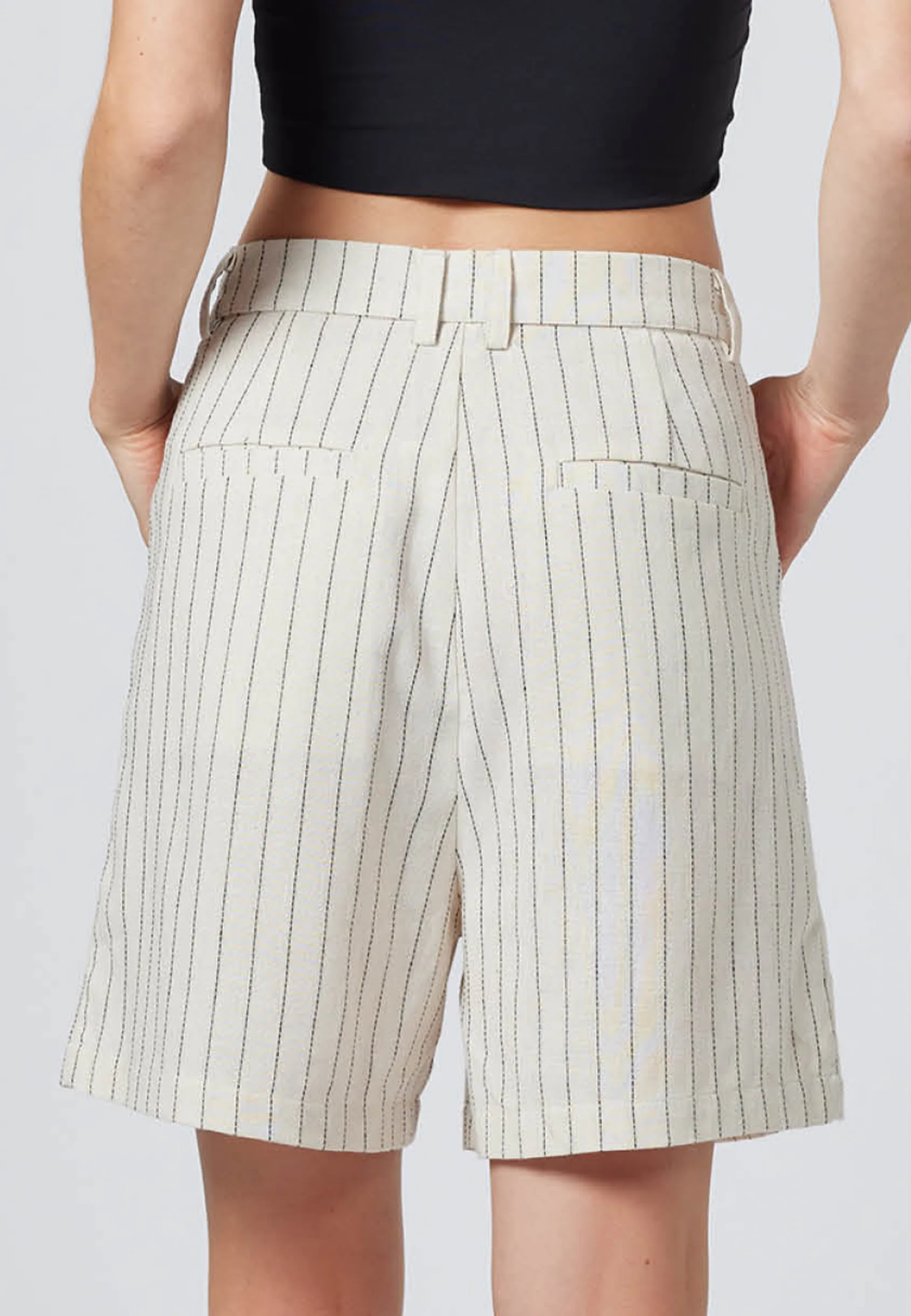 Inception Pinstripe Shorts by MVN