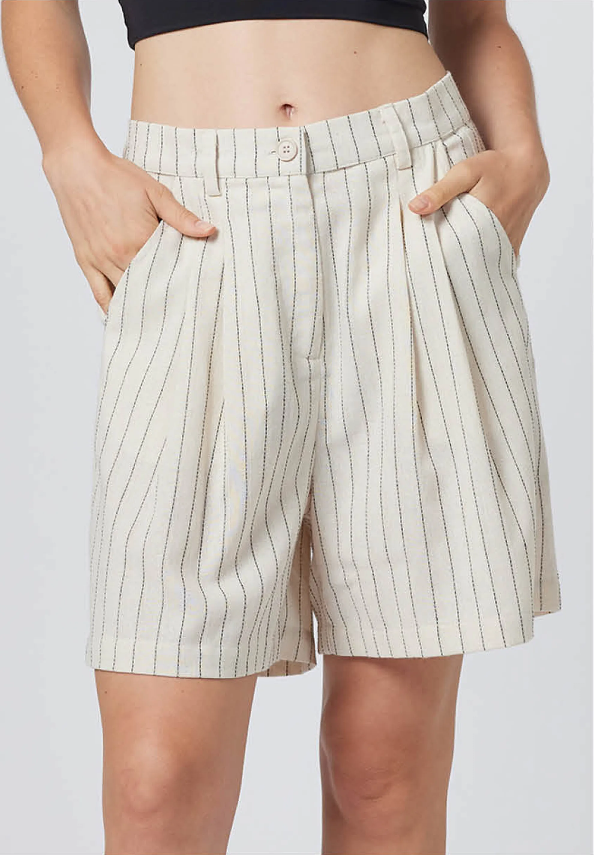 Inception Pinstripe Shorts by MVN