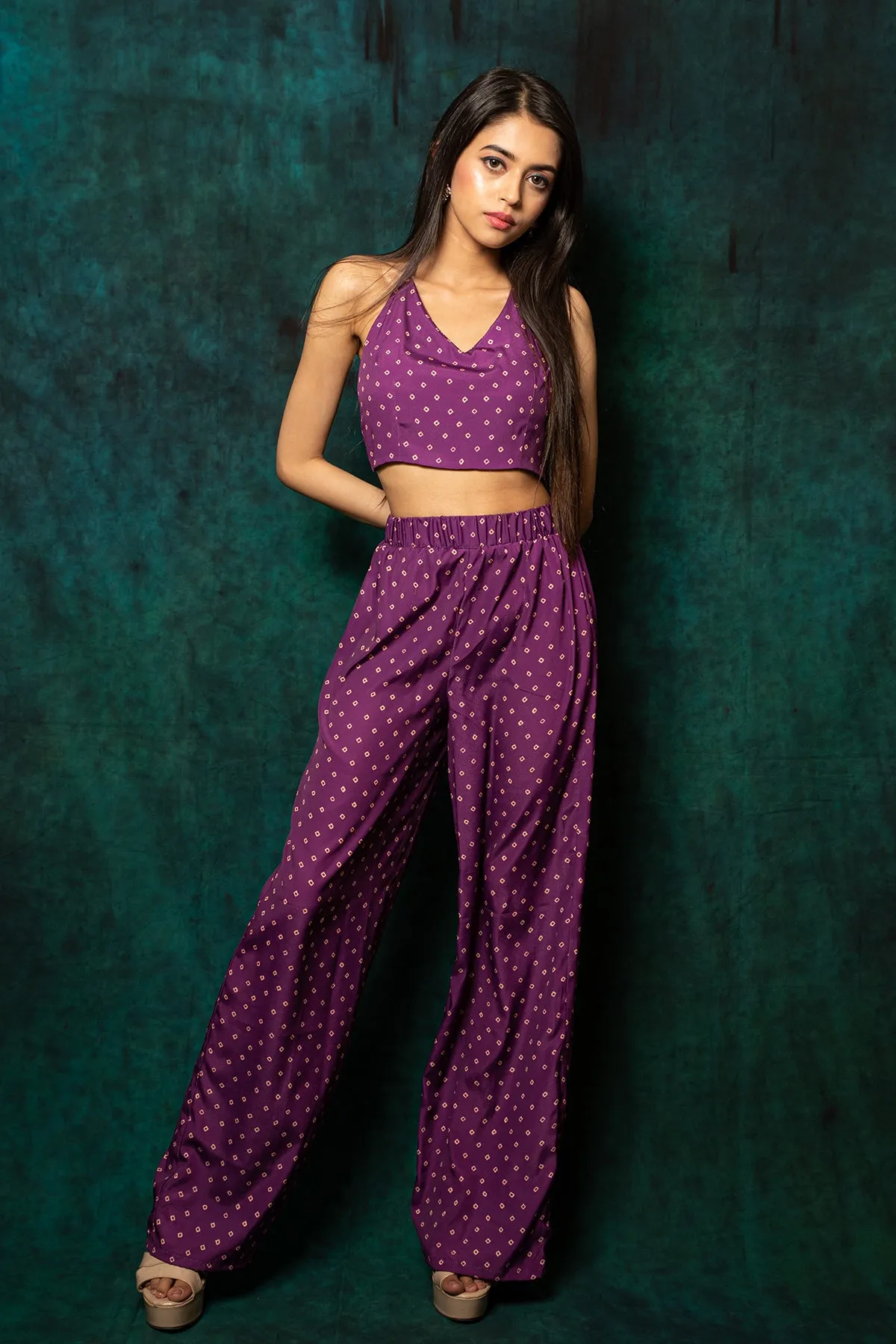 Indie- 2 piece halter cami and pants set
