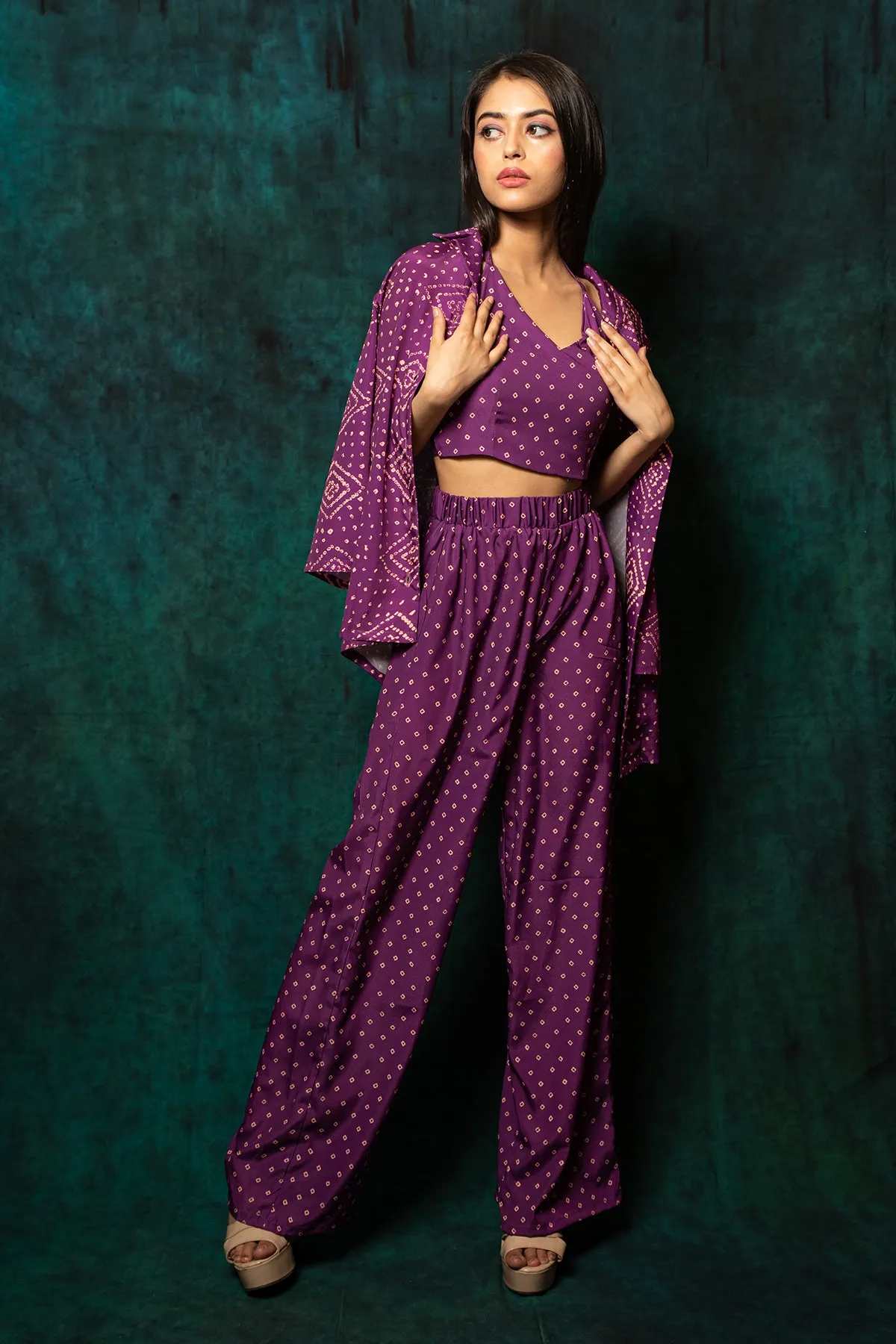 Indie- 2 piece halter cami and pants set