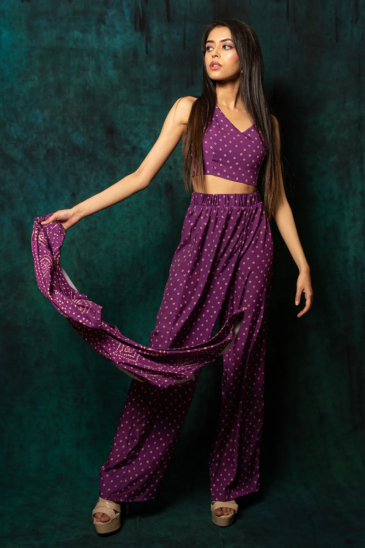 Indie- 2 piece halter cami and pants set
