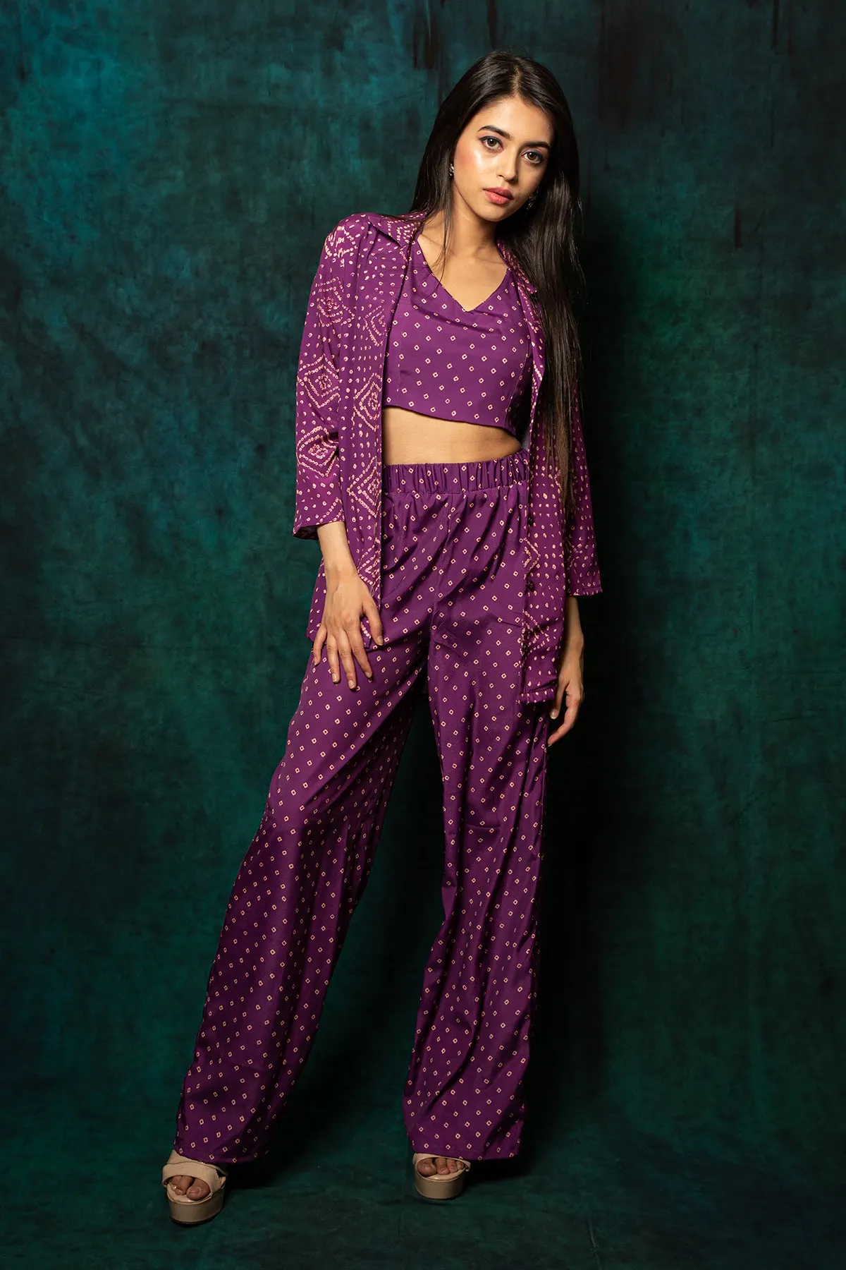 Indie- 2 piece halter cami and pants set