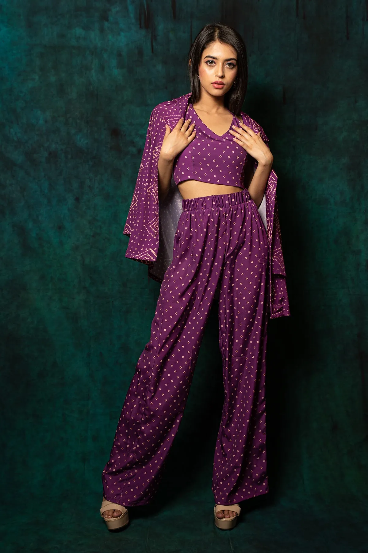 Indie- 2 piece halter cami and pants set