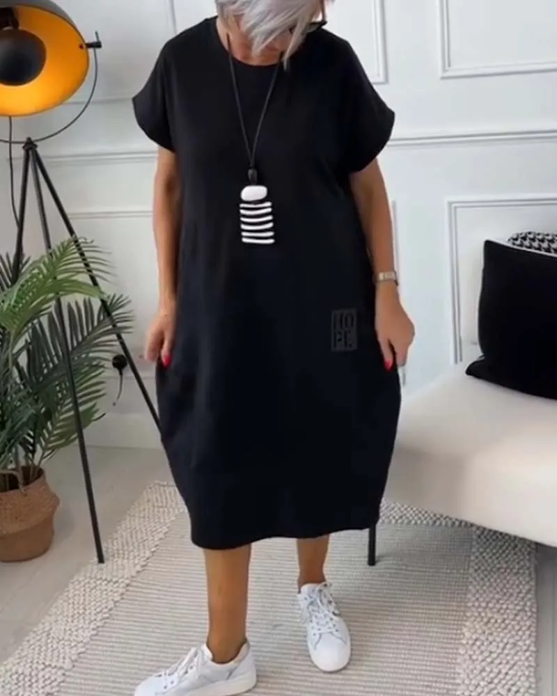 Iris™ - Chic Short Sleeve Dress