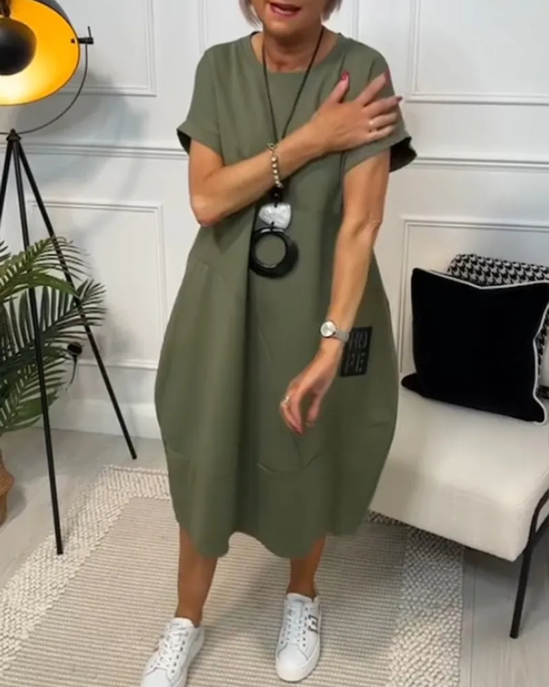Iris™ - Chic Short Sleeve Dress