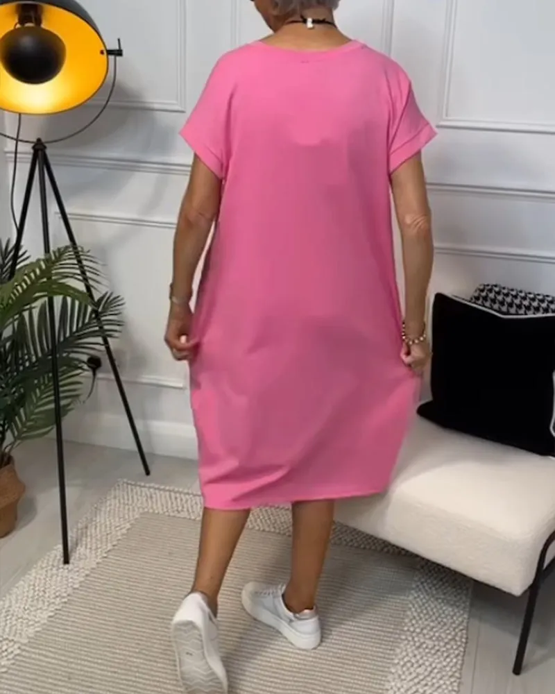 Iris™ - Chic Short Sleeve Dress