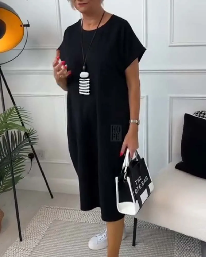 Iris™ - Chic Short Sleeve Dress